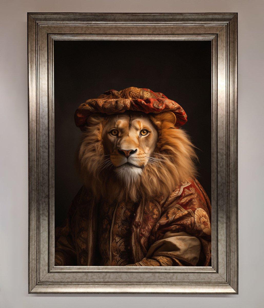 Renaissance Lion Framed Wall Art