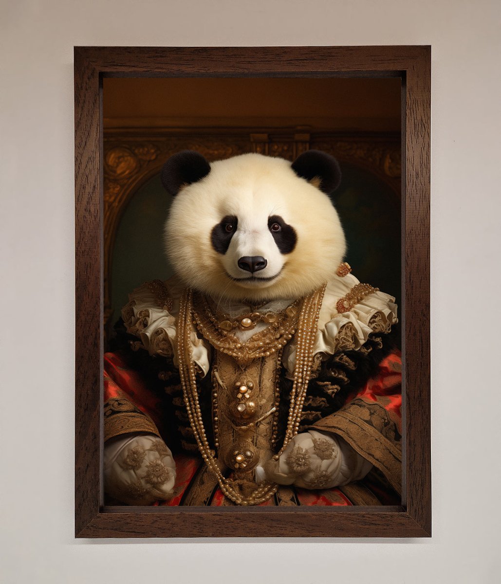 Renaissance Panda Framed Print