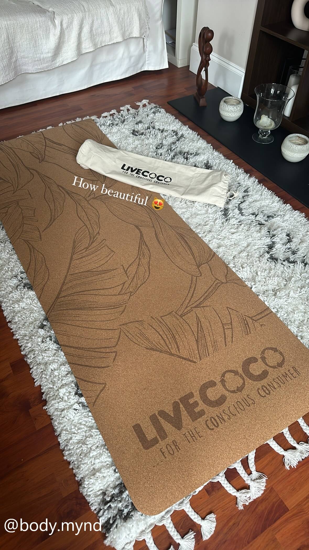 Cork Yoga Mat &amp; Canvas Bag