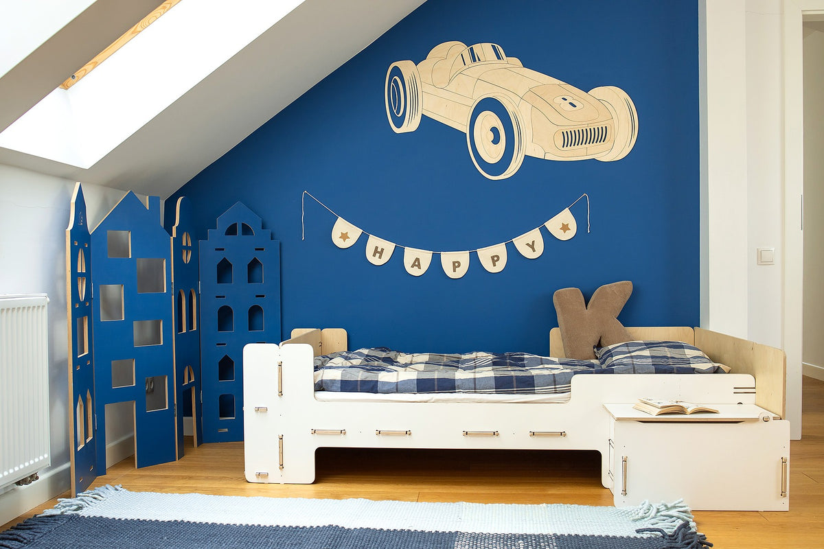 Wooden Wall Decoration - Retro Car