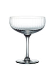 Crystal Cocktail Glasses with Ripple Design