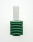 Green Ribble Wall Vase