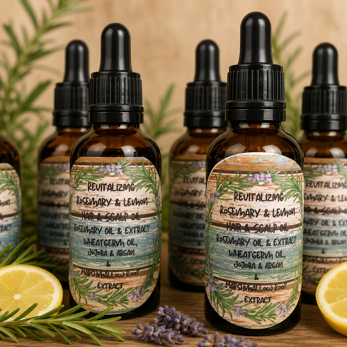 Revitalising Rosemary Lemon Hair & Scalp oil