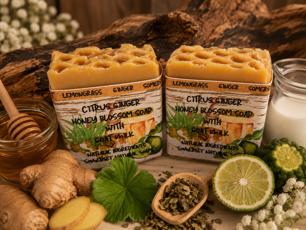 Citrus Ginger Goat Milk & Honey Soap