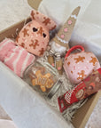 Gingerbread Wax Melt Gift Box with Hot Chocolate and Cosy Socks