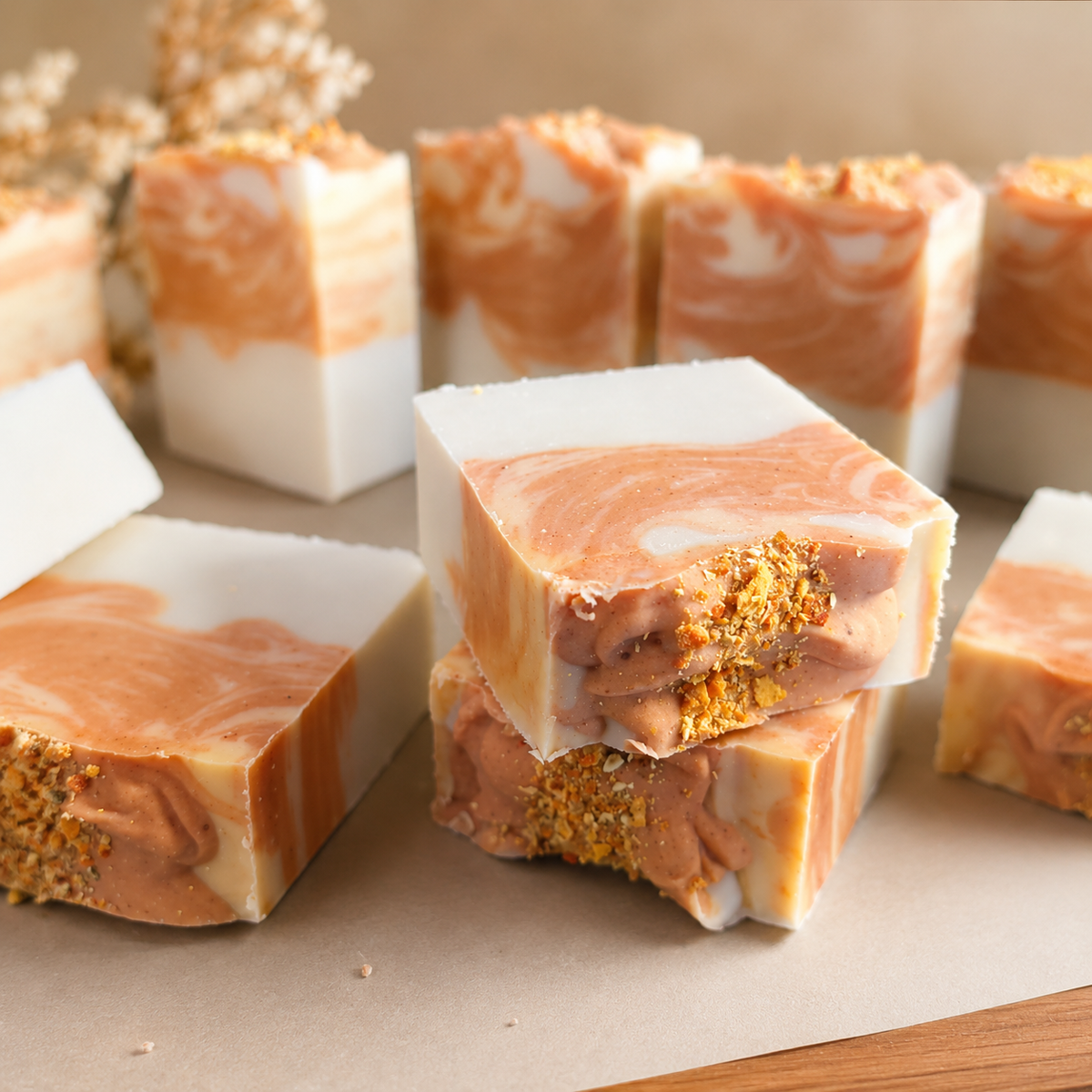 Zesty Mandarin & Basil vegan Soap