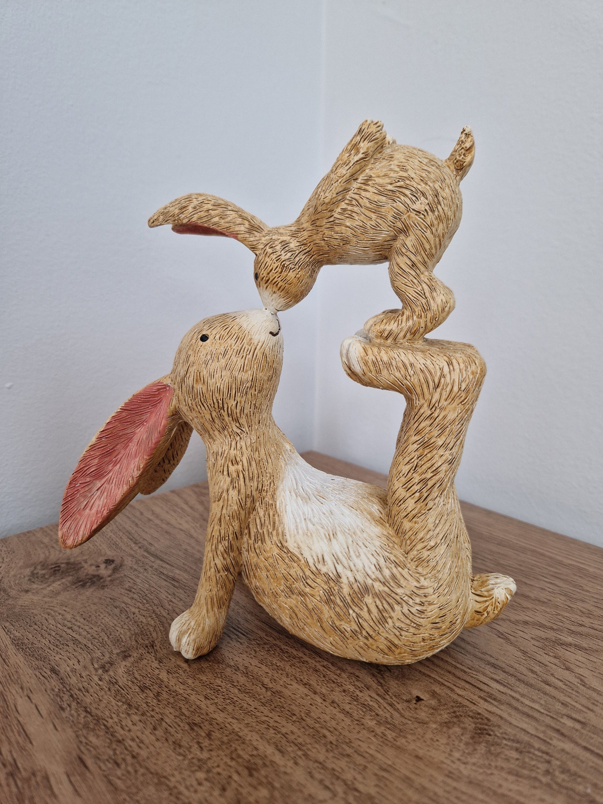 Kissing Bunnies Decorative Figurine