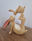 Kissing Bunnies Decorative Figurine