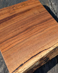English Walnut Chopping Board 35cm x 36cm with Blue Resin Accent