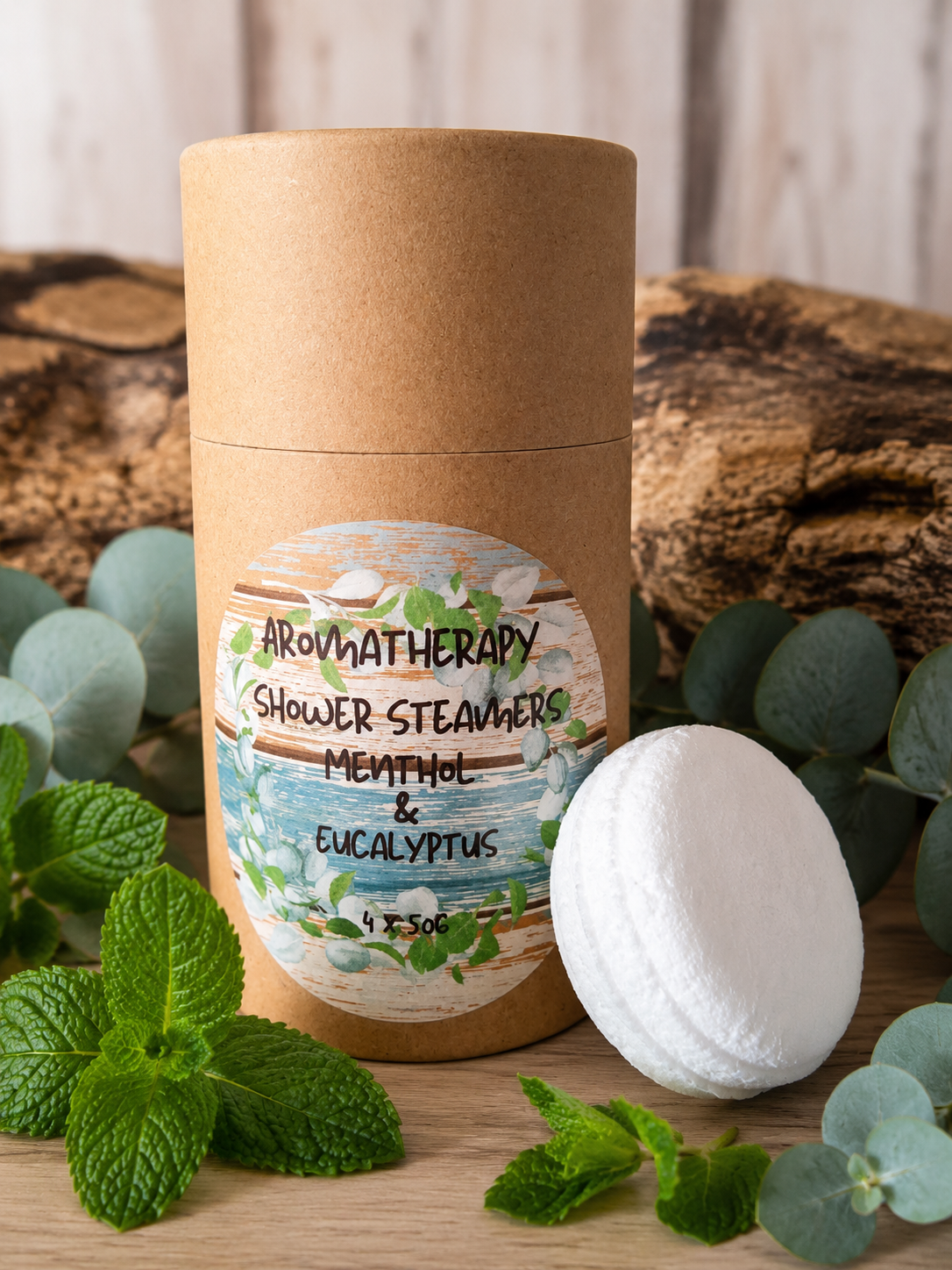 4 pack Aromatherapy Shower Steamers Menthol & Eucalyptus