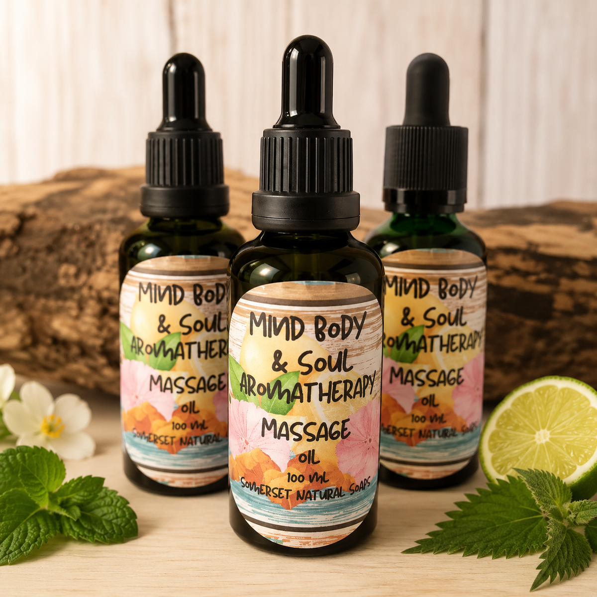 Aromatherapy massage oil Mind Body & soul