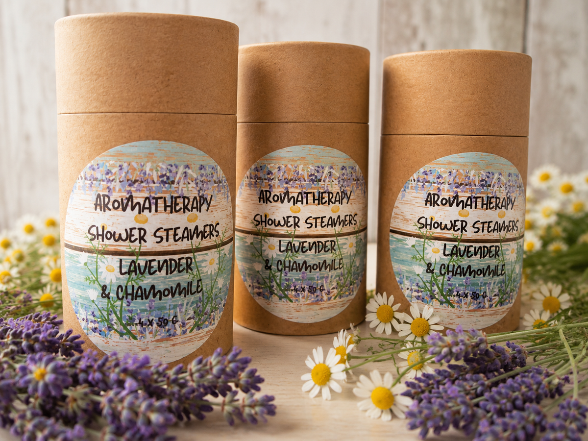 4 x pack aromatherapy Shower Steamers Lavender & Chamomile
