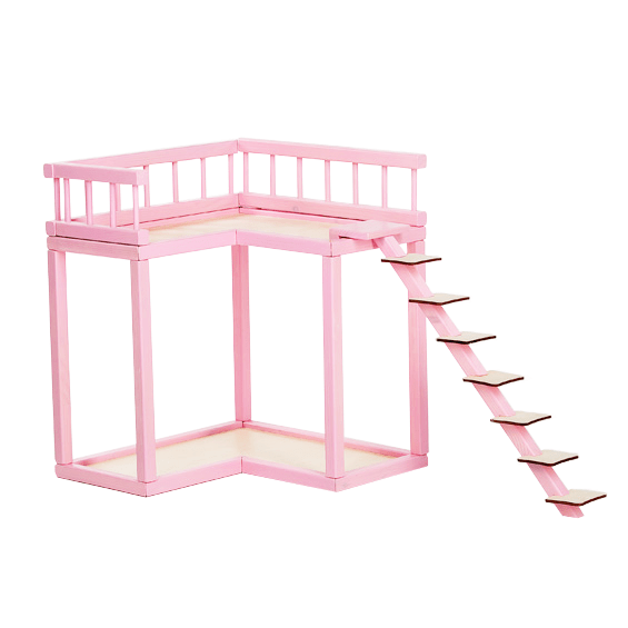 Durable Rose Balcony for Dollhouses – Enhance Your Playtime by ROOSI Traditional Toys at www.brixbailey.com