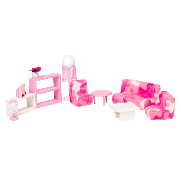 Roosi Dollhouse Living Room Set - Elegant & Durable Miniature Furniture by ROOSI Traditional Toys at www.brixbailey.com