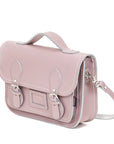 Leather Midi Satchel - Rose Quartz