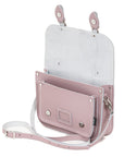 Leather Midi Satchel - Rose Quartz