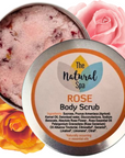 Rose Sugar Scrub | Natural Exfoliating Body Scrub for Smooth, Glowing Skin | Vegan, Plastic-Free Skincare | 2 Size Options