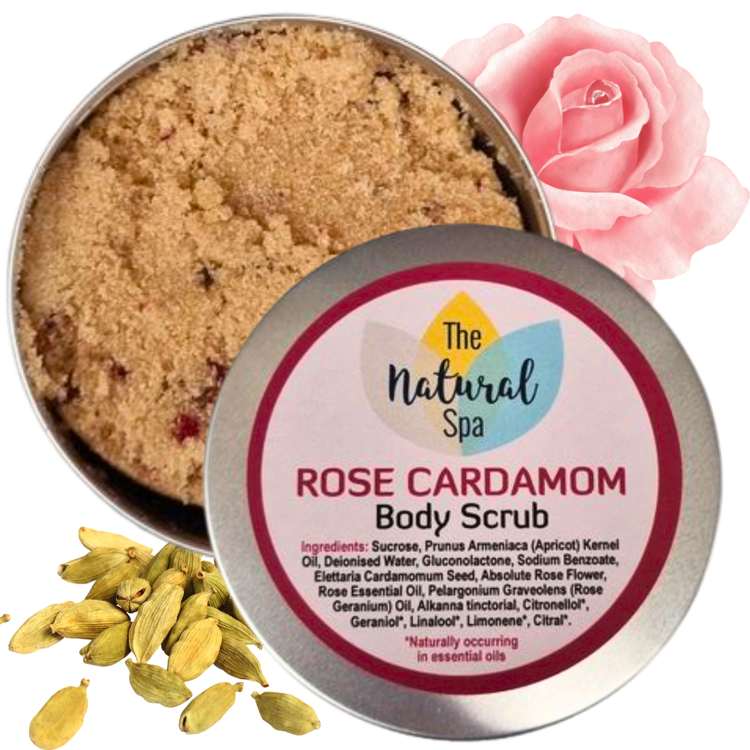 Rose &amp; Cardamom Body Scrub 200g | Natural Exfoliating Scrub – Zoe’s May Staff Pick