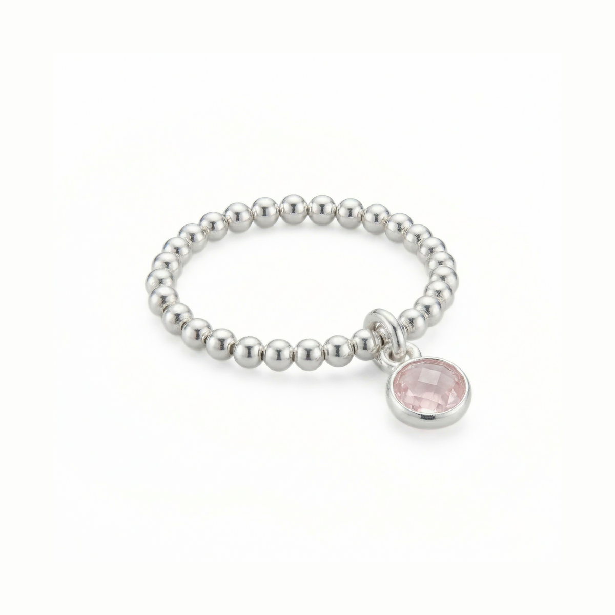 Rose Quartz Birthstone Ring