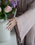 The Dusky Rose Cloud Organic Cotton Robe: Long