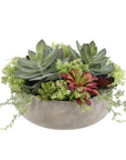 Artificial Succulent Arrangement In Natural Planter