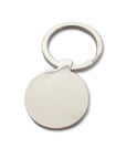 Personalised Round Photo Keyring – Double-Sided Stainless Steel Engraving