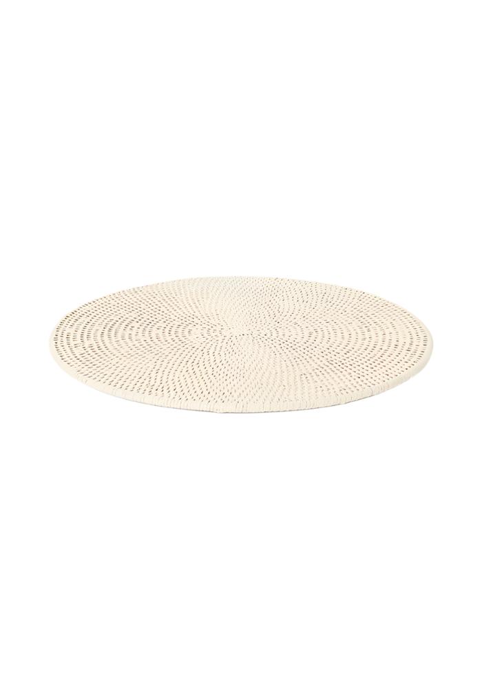 Round &amp; Round Rattan Placemat Sand Colour - Set of 4