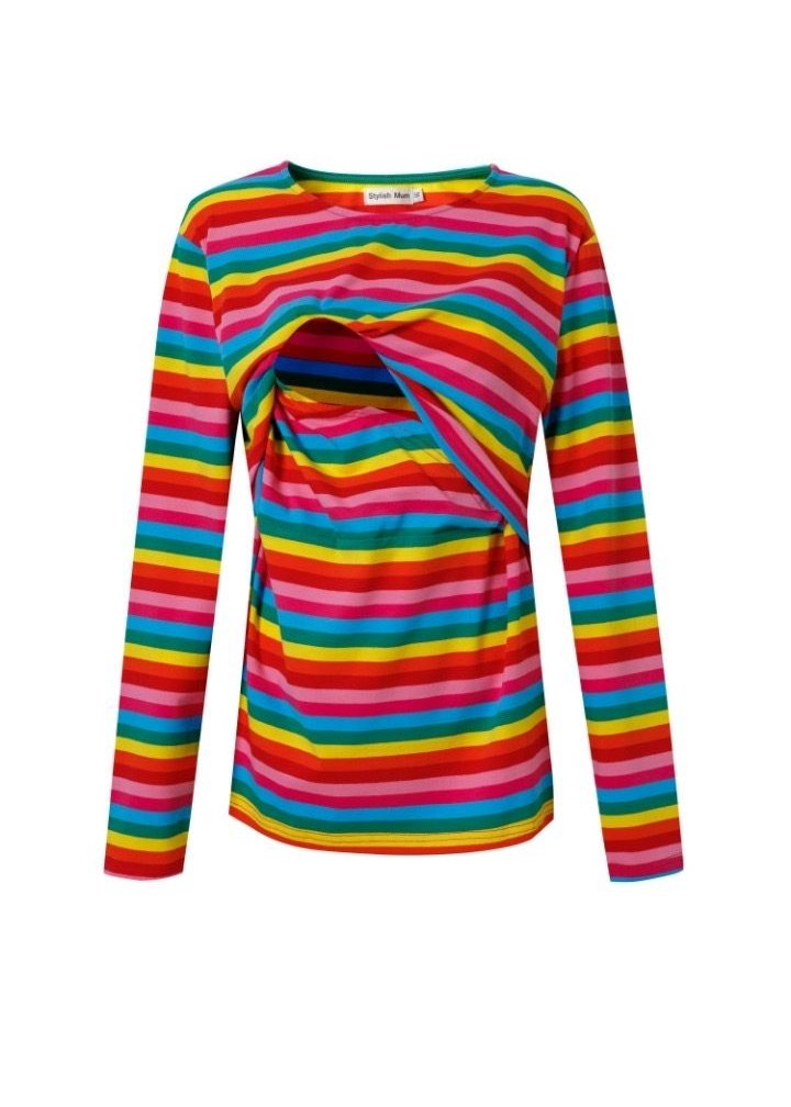 Rainbow Breastfeeding Top