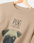 Pug or Snorty Potato? Men's Crew Neck Sweatshirt for Pug Lovers