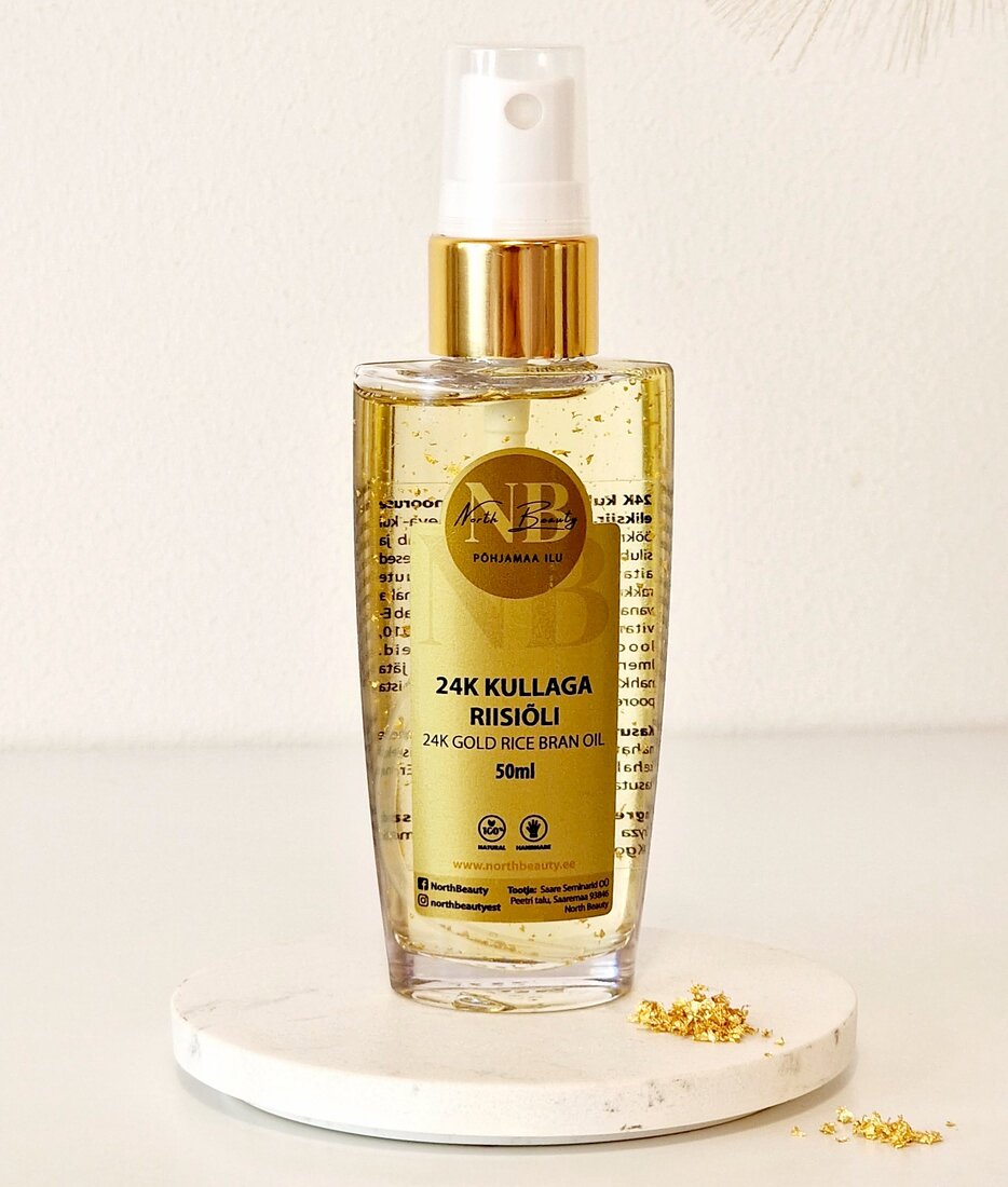 Luxurious 24K Gold &amp; Rice Oil for Skin and Hair Radiance by North Beauty at www.brixbailey.com