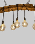 Rustic Ancient Oak Wrap Chandelier | Reclaimed Beam Kitchen & Dining Lighting