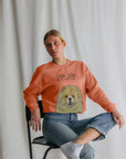 Snuggle Up in Style: Fawn Chow Chow Oversized Sweatshirt