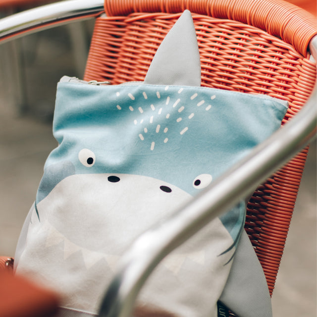 Orange Shark Backpack for Kids Ages 2 to 10