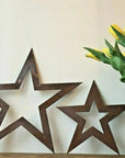 Rustic Garden Star Decorations