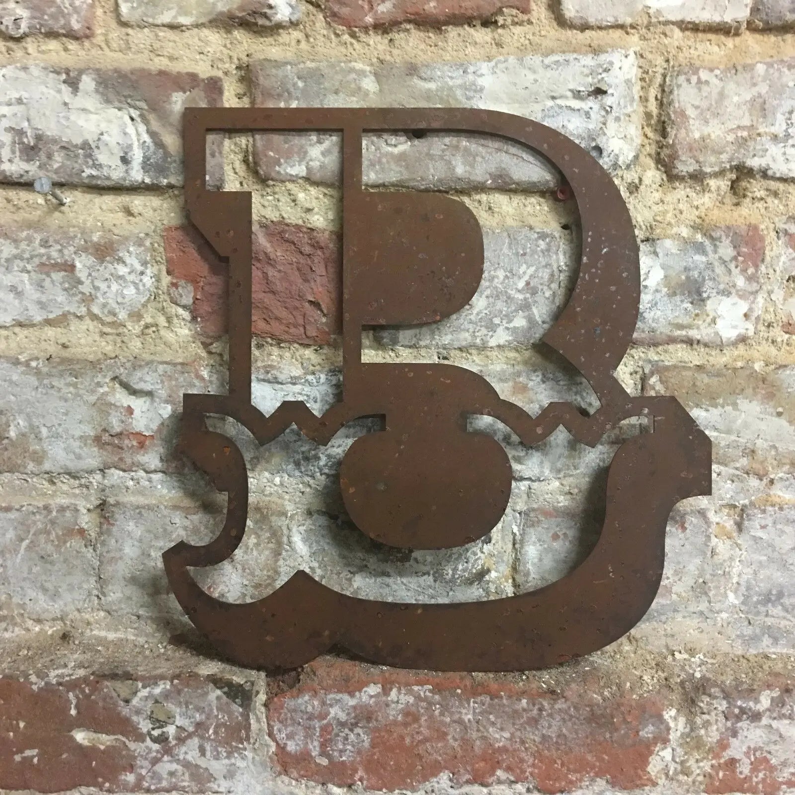 12" Rusty Metal Carnival Alphabet Letters  A–Z
