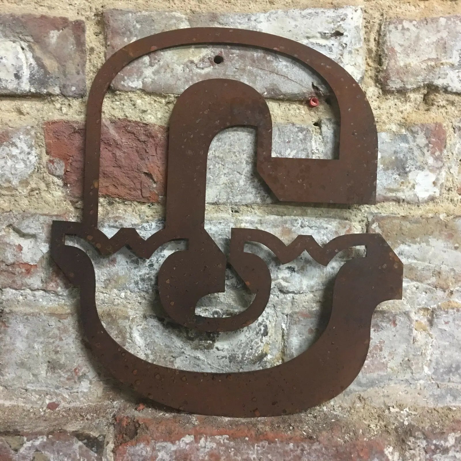 12" Rusty Metal Carnival Alphabet Letters  A–Z
