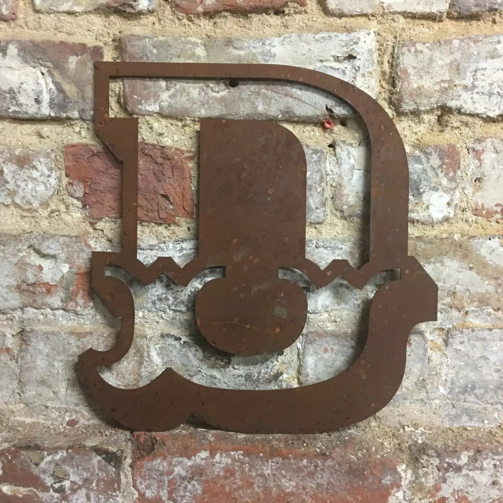 12" Rusty Metal Carnival Alphabet Letters  A–Z