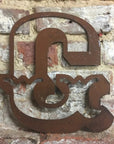 12" Rusty Metal Carnival Alphabet Letters  A–Z