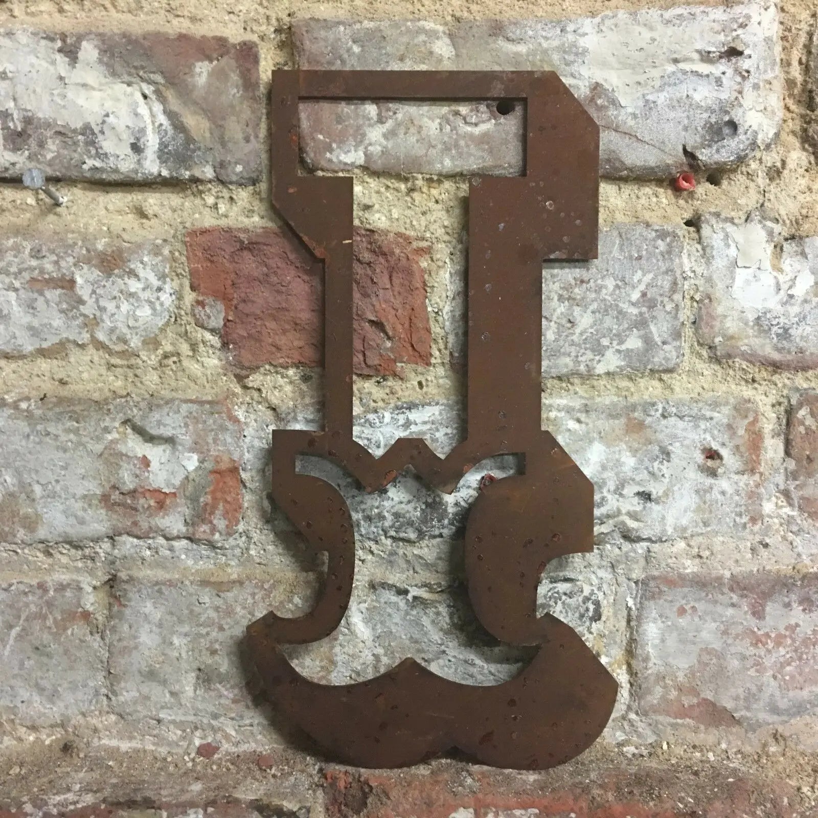 12" Rusty Metal Carnival Alphabet Letters  A–Z