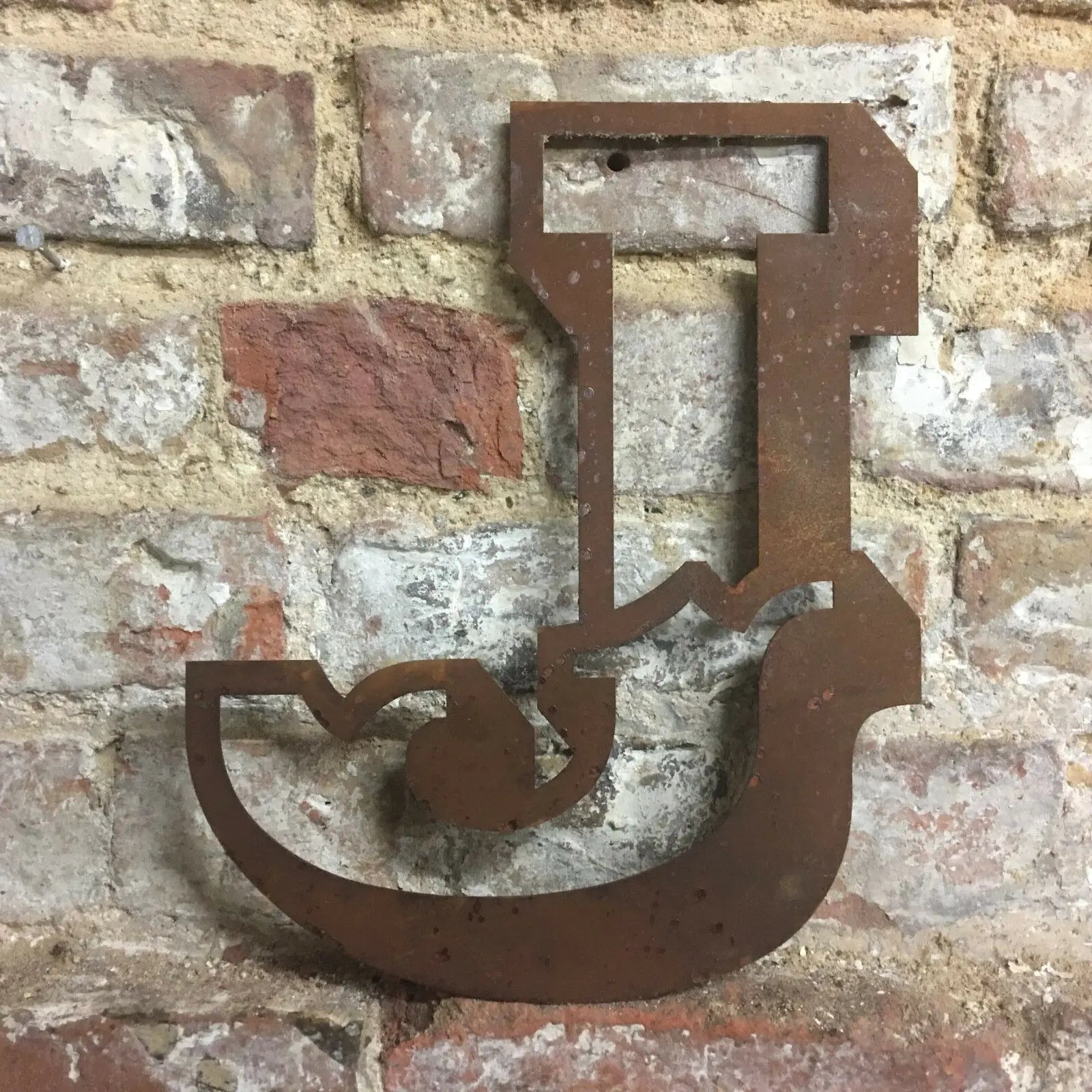 12" Rusty Metal Carnival Alphabet Letters  A–Z
