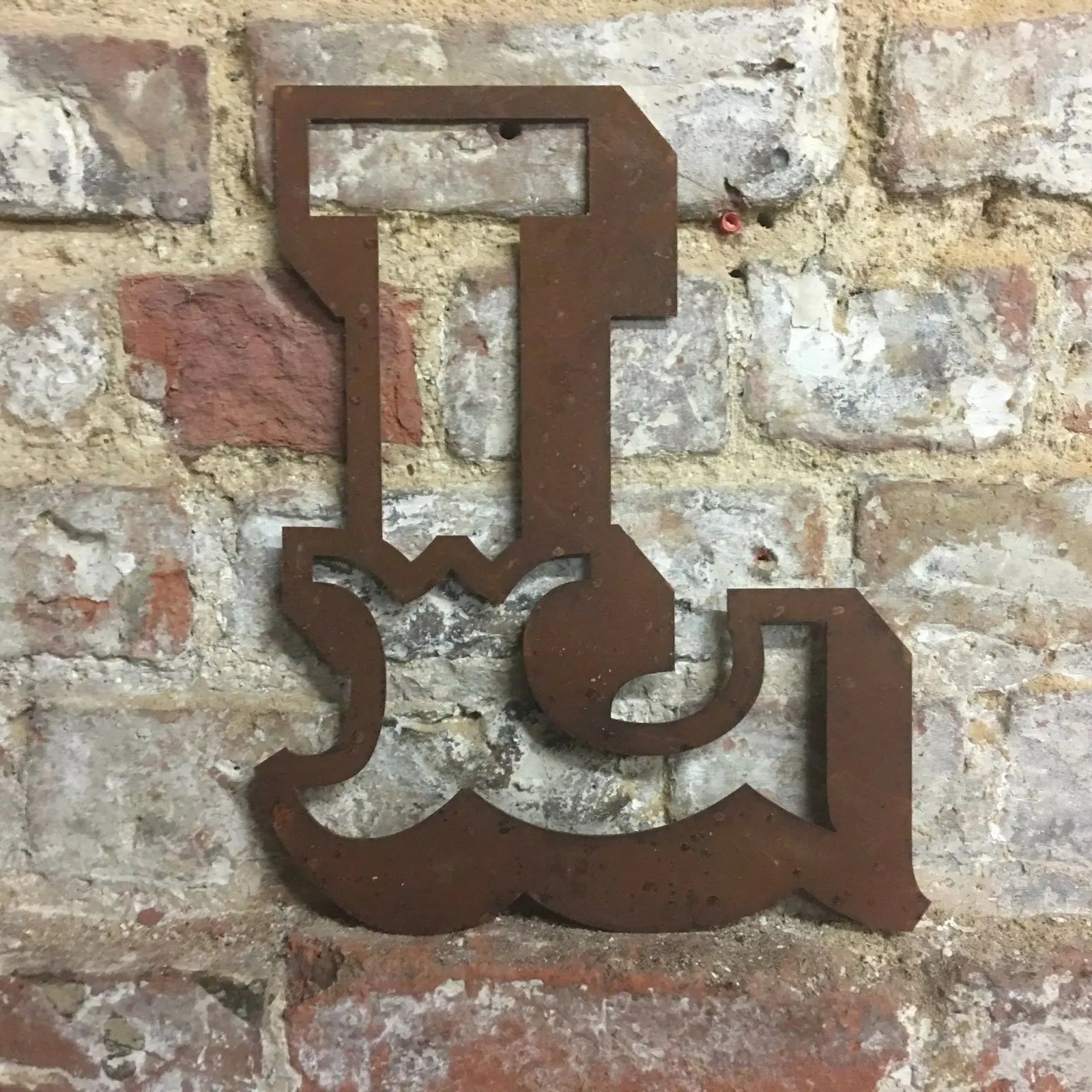 12" Rusty Metal Carnival Alphabet Letters  A–Z