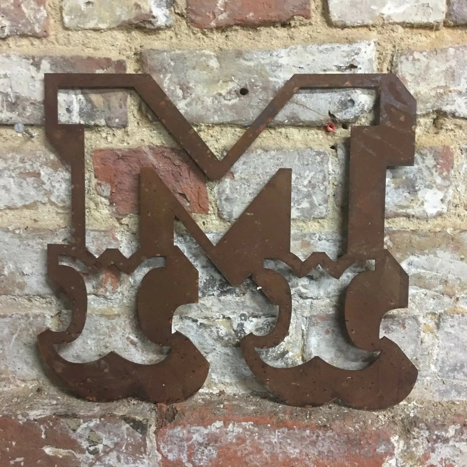 12" Rusty Metal Carnival Alphabet Letters  A–Z