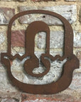 12" Rusty Metal Carnival Alphabet Letters  A–Z