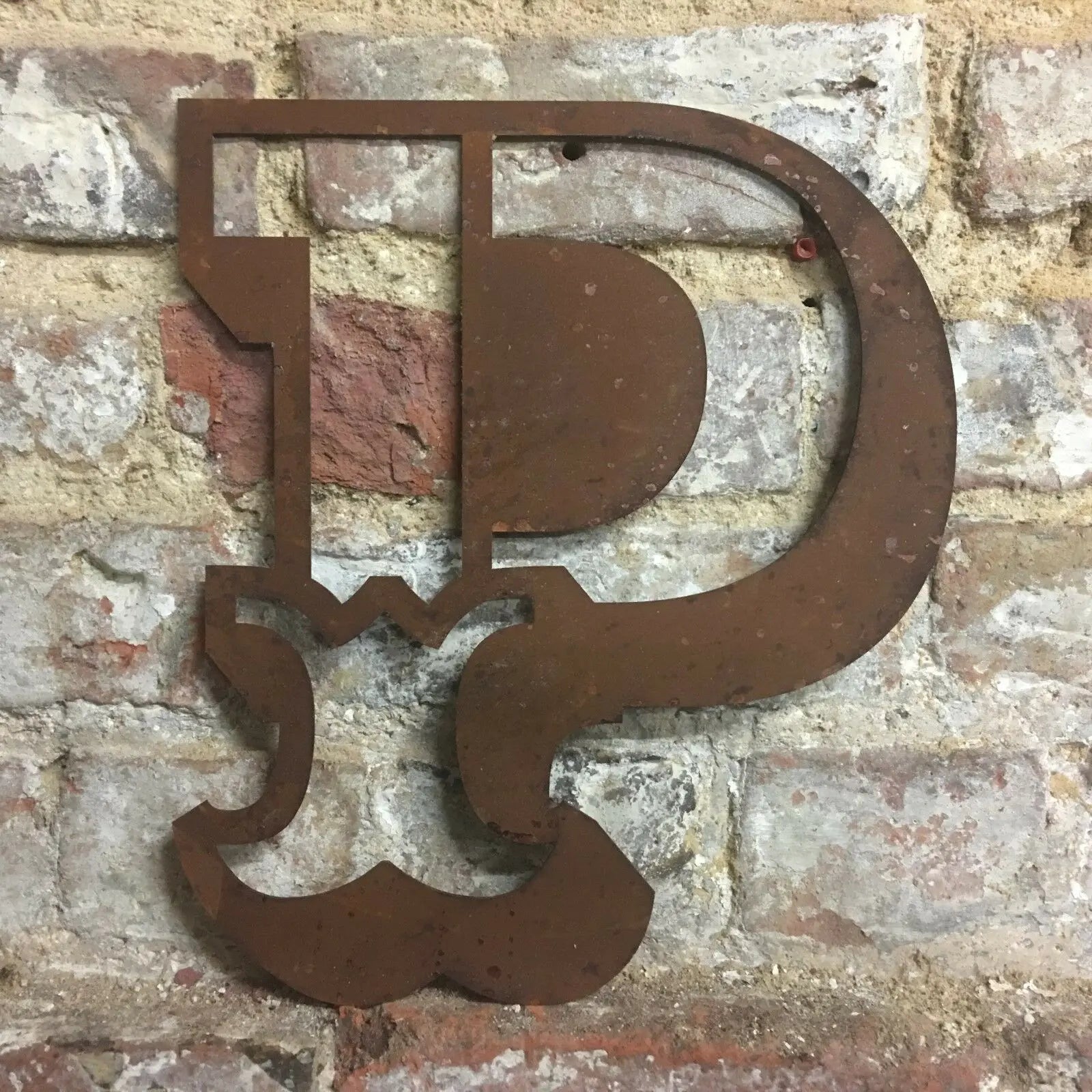 12" Rusty Metal Carnival Alphabet Letters  A–Z