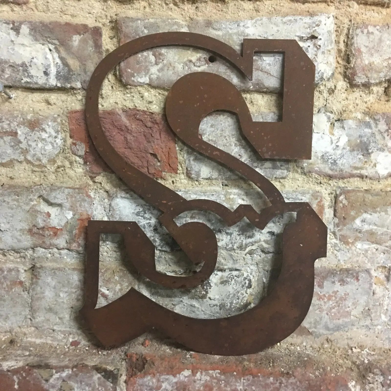 12" Rusty Metal Carnival Alphabet Letters  A–Z