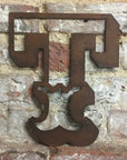 12" Rusty Metal Carnival Alphabet Letters  A–Z