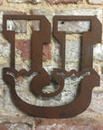 12" Rusty Metal Carnival Alphabet Letters  A–Z