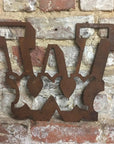 12" Rusty Metal Carnival Alphabet Letters  A–Z