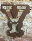 12" Rusty Metal Carnival Alphabet Letters  A–Z