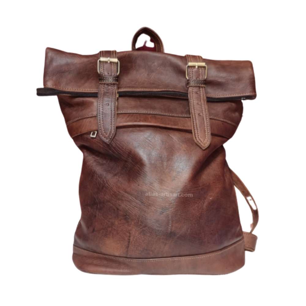 Leather Backpack Colar
